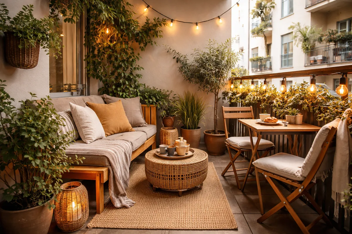 Comment aménager un petit balcon pour en profiter toute l'année
