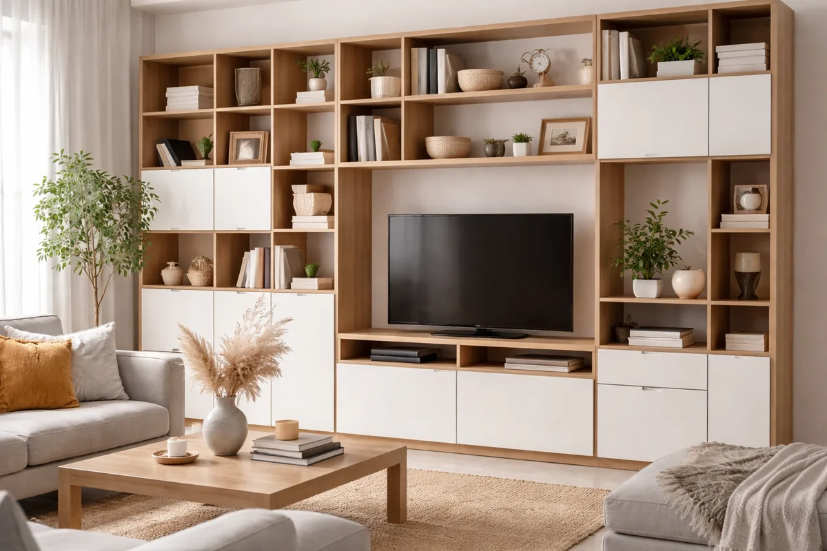 Comment choisir un système de rangement modulable pour un salon
